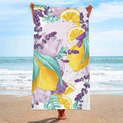 Ülipeenest kiust kangast mittelahutav trükitud pehme ülipeenest kiust vannirätik Rannarätik imav rannarätik Nahasõbralik