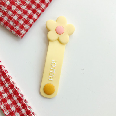 Telefoni jaoks USB-liini pandlaga armas silikoonist lillekaabli korraldaja Kerija traadi kaitsme kaabel kõrvaklappide juhtmete halduse juhtmehoidja