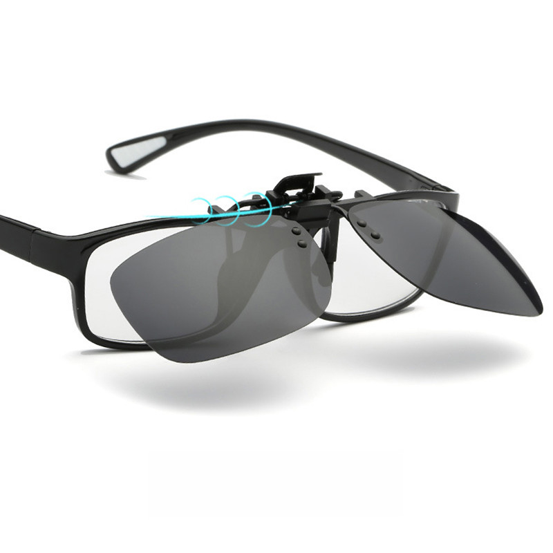 Polariseeritud Vintage Klamber Pööratav Päikeseprillid Mehed Naiste Öönägemine Kollane lääts lühinägelikkuse jaoks Prillid Sõiduprillid Päikeseprillid