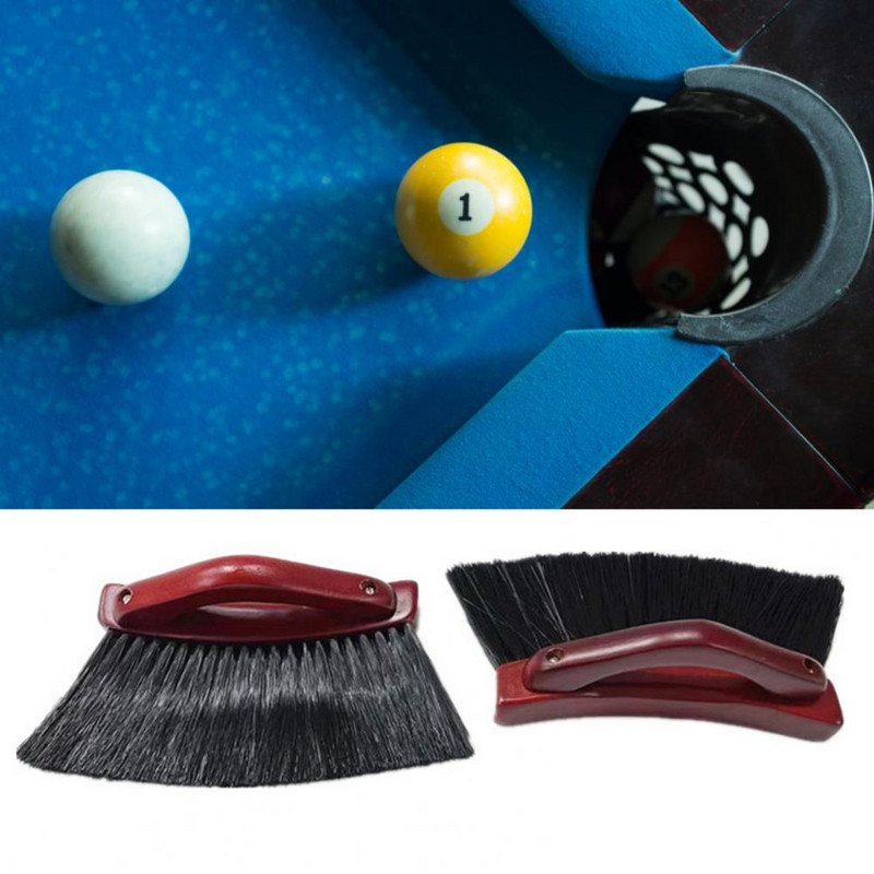 Βούρτσα καθαρισμού Εύχρηστη Ξύλινη λαβή Χωρίς Τρίχωση Προμήθειες μπιλιάρδου Βούρτσα καθαρισμού μπιλιάρδου Βούρτσα μπιλιάρδου