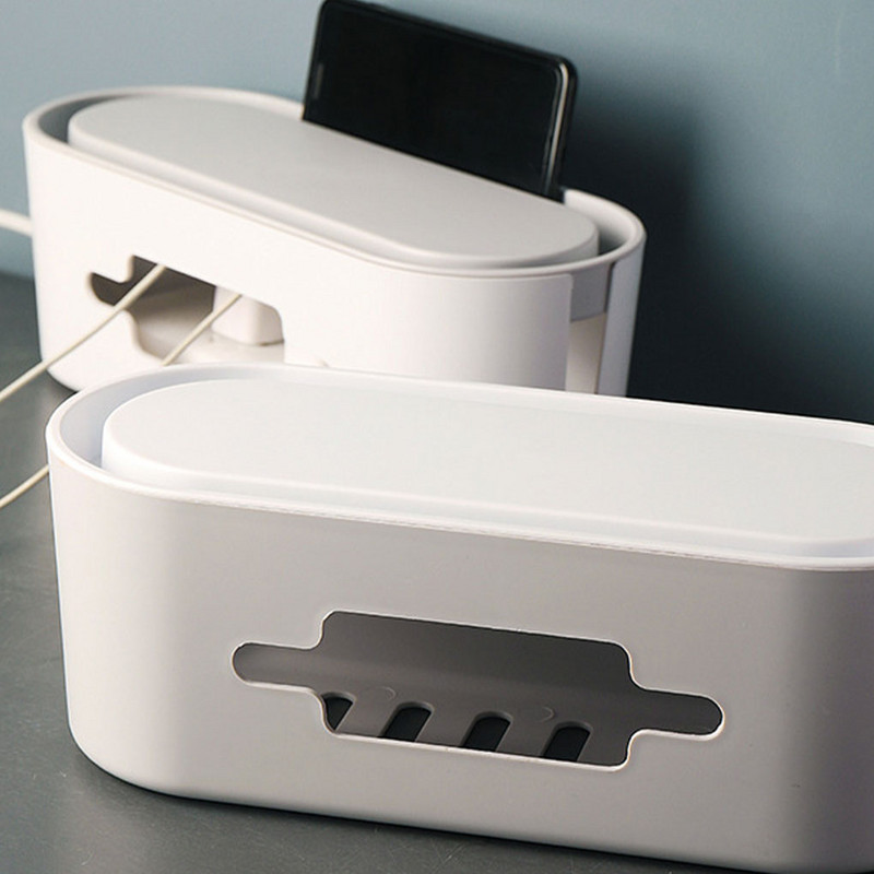 Juhtmekarp lauapealne pistikupesa kaabel Korralik hoiukast Tolmukindel juhtmehaldusümbris Mobiiltelefoni laadimise korraldaja Magamistuba