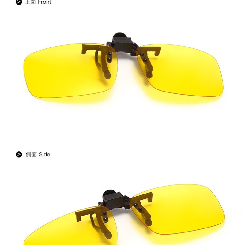 UV400 Day Night Vision vairavimo segtukas ant saulės akinių apverčiamas nuo akinimo akinių nuo saulės segtukas Lens Polarized Lens Akiniai Apsauginių akinių segtukas