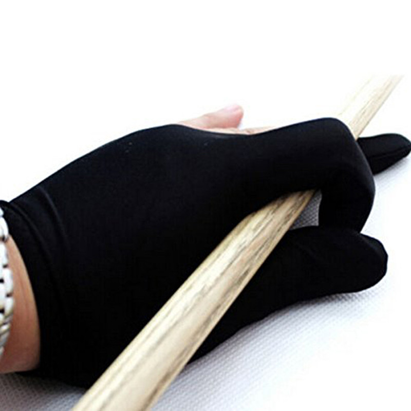 1 vnt. trijų pirštų biliardo pirštinės su biliardo pirštinėmis kairiajai rankai Lycra audiniai, siuvinėjimas, biliardo priedai