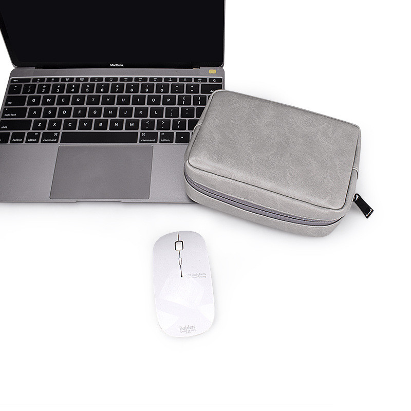 PU nahast digitaalne salvestuskott Power Bank telefoni andmekaabel juhe kaabel salvestuskott Korraldaja reisielektroonika abivahend