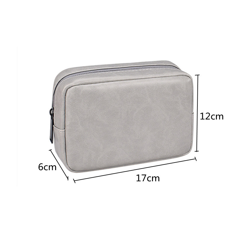 PU nahast digitaalne salvestuskott Power Bank telefoni andmekaabel juhe kaabel salvestuskott Korraldaja reisielektroonika abivahend