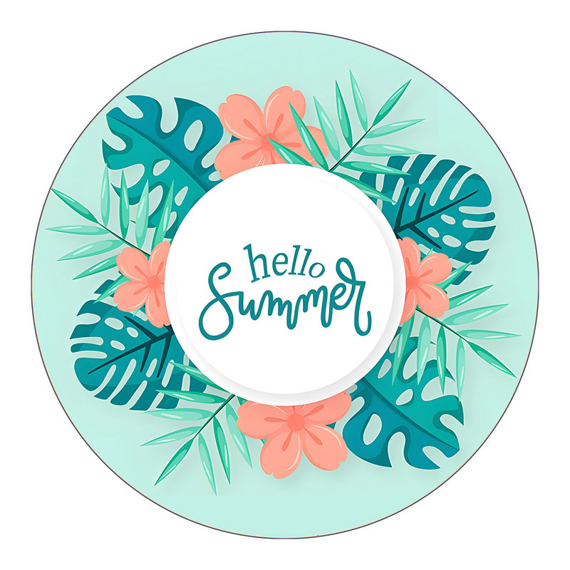 Nyári Hello Round strandtörölköző járda nem tapad a homokos öv bojtszálas strandtörölközőjéhez