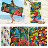 Pădure tropicală de culoare microfibră ușoară prosop de plajă prosoape subțiri de nisip de călătorie piscină de înot yoga sală de gimnastică camping adulți femei