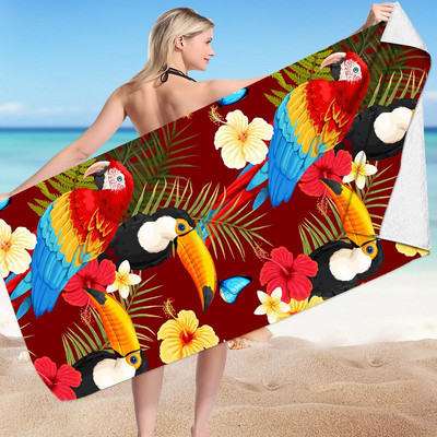 Pădure tropicală de culoare microfibră ușoară prosop de plajă prosoape subțiri de nisip de călătorie piscină de înot yoga sală de gimnastică camping adulți femei