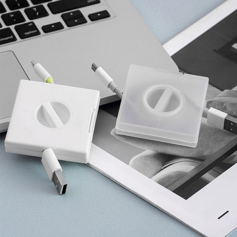 Cable Cord Management for USB Cable Retractable Cord Organizer Φορητή κουρτίνα καλωδίου Θήκη τηλεφώνου Φορτιστής Wire Storage Protector