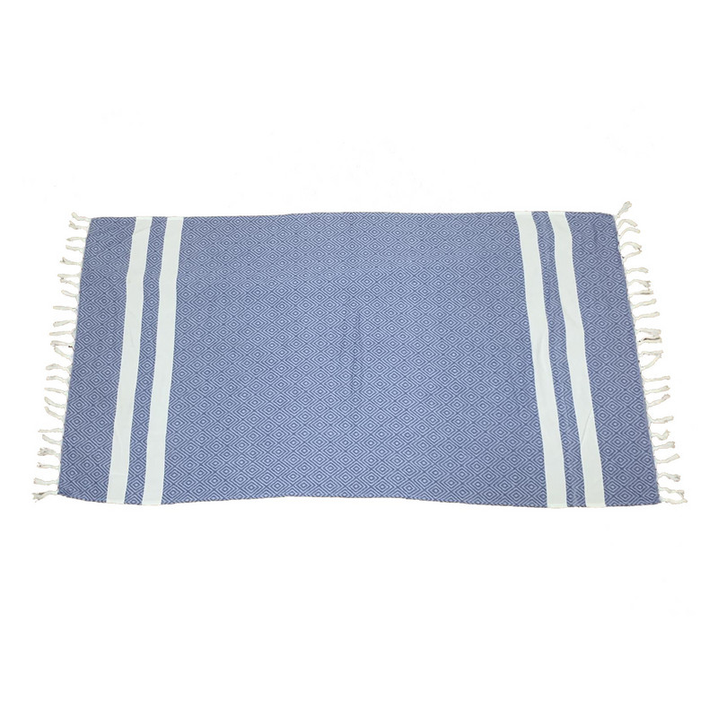 Prosop de plajă vopsit cu fire în dungi Bumbac ciucuri Prosop de baie pentru plajă Prosop de plajă din microfibră Prosop de plajă supradimensionat din microfibră