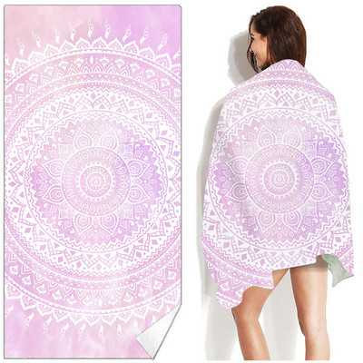 Ruudukujuline Mandala rannarätik õues veespordi rätik Kiirelt kuivav ujumissurfi käterätid Kaasaskantav suur joogamatt rannatooli tekk