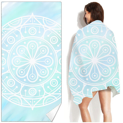 Ruudukujuline Mandala rannarätik õues veespordi rätik Kiirelt kuivav ujumissurfi käterätid Kaasaskantav suur joogamatt rannatooli tekk