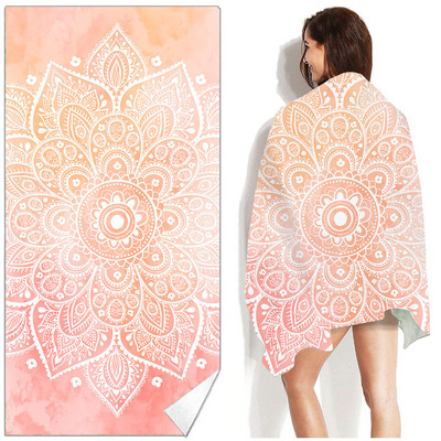 Ruudukujuline Mandala rannarätik õues veespordi rätik Kiirelt kuivav ujumissurfi käterätid Kaasaskantav suur joogamatt rannatooli tekk