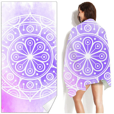 Ruudukujuline Mandala rannarätik õues veespordi rätik Kiirelt kuivav ujumissurfi käterätid Kaasaskantav suur joogamatt rannatooli tekk