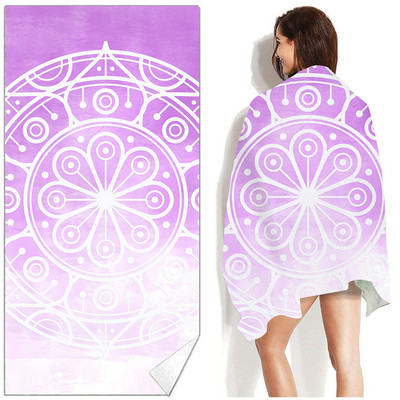 Ruudukujuline Mandala rannarätik õues veespordi rätik Kiirelt kuivav ujumissurfi käterätid Kaasaskantav suur joogamatt rannatooli tekk