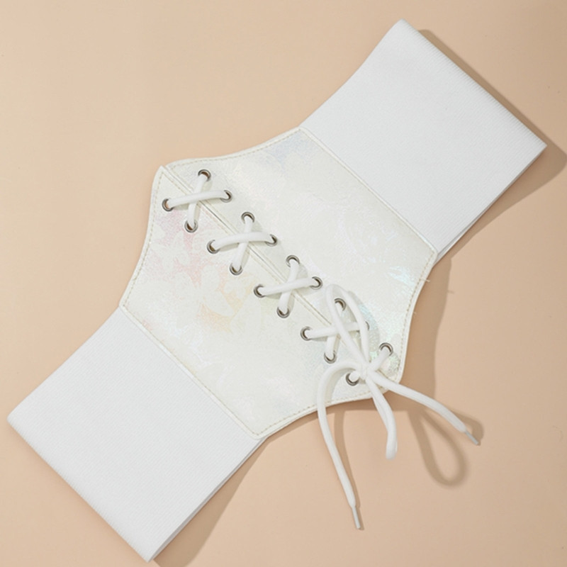 Unikaalne prindiga sisekujundus Naiste vöökorsett lai kunstnahast vöö Naiste mood salendav vöökoht elastsed korsetid