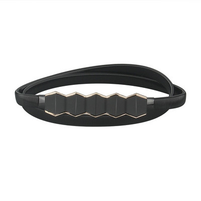 Cureaua elastica aurie neagra pentru femei Curele de talie pentru doamne pentru rochii Cureaua elastica subtire din metal subtire pentru femei Elastische Riem