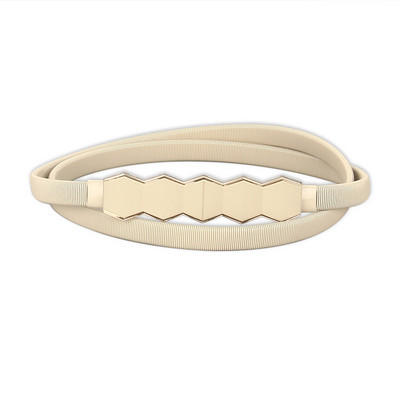 Cureaua elastica aurie neagra pentru femei Curele de talie pentru doamne pentru rochii Cureaua elastica subtire din metal subtire pentru femei Elastische Riem