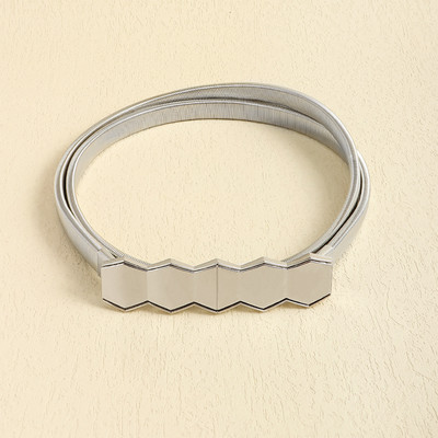 Cureaua elastica aurie neagra pentru femei Curele de talie pentru doamne pentru rochii Cureaua elastica subtire din metal subtire pentru femei Elastische Riem