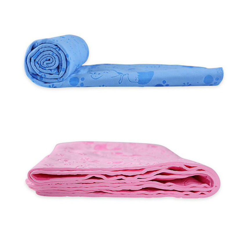 Lemmikloomatarbed Dog Bath sünteetiline hirvenahk Tugev veeimavus Koerad Prinditud vannirätik Juuksekuiv Rätik Lihtsalt puhastatavad salvrätikud