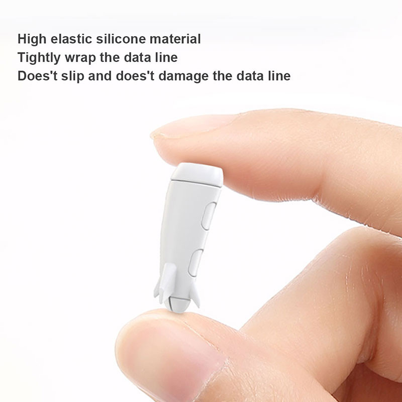 Kabelio apsauga Silikoninis įkroviklis Laidas USB kabelio dangtelis, suderinamas su įvairių formų įkrovimo laidais Telefono kabelio laikiklis