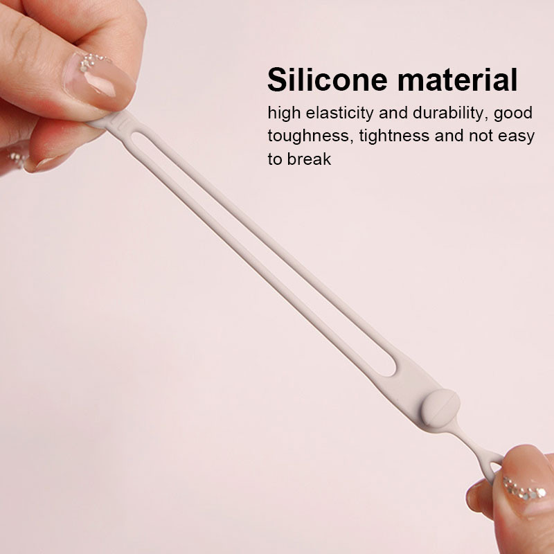 5 bucăți din silicon pentru cablu de date pentru telefon, organizator de cabluri, legături de înfășurare, suport de gestionare a firului, mouse-ul, încărcător pentru căști, clemă, bandă de inel