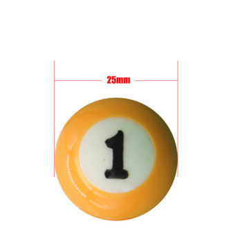 Билярдни топки от екологична смола Детска билярдна маса Малки топки Билярдни топки 25 mm Комплект американски стил