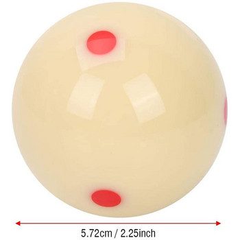1 БР. Голяма американска топка с червена точка 57,2 mm Билярдна топка с майка Тренировъчна топка за снукър Тренировъчна топка American Head Червена/Синя