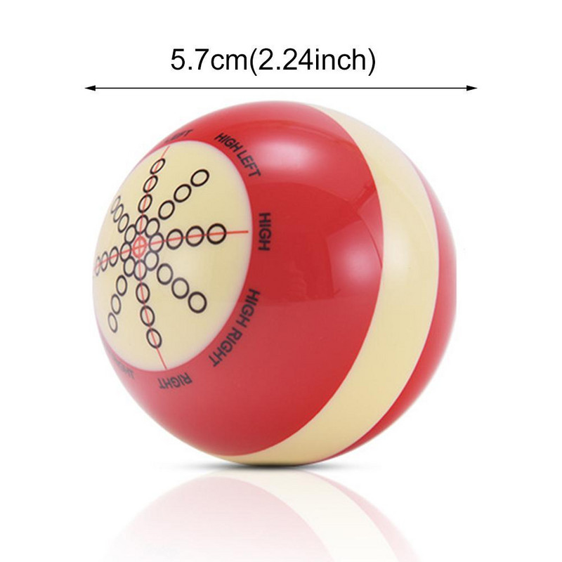Biliardo kamuoliukas, patvarios dervos, biliardo treniruoklis Baseino lazdos kamuoliukas Snukerio treniruočių kamuoliukai 57 mm stalo kamuoliukų treniruoklis