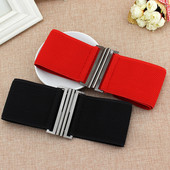 7,5 cm ülilaiad elastsed vööd naistele korsett metallist pandlaga, veniv vöökoht, mantel kleit Dekoratiivne vöörihm