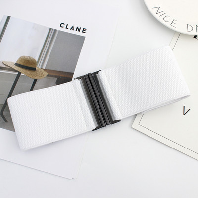 7,5 cm ülilaiad elastsed vööd naistele korsett metallist pandlaga, veniv vöökoht, mantel kleit Dekoratiivne vöörihm