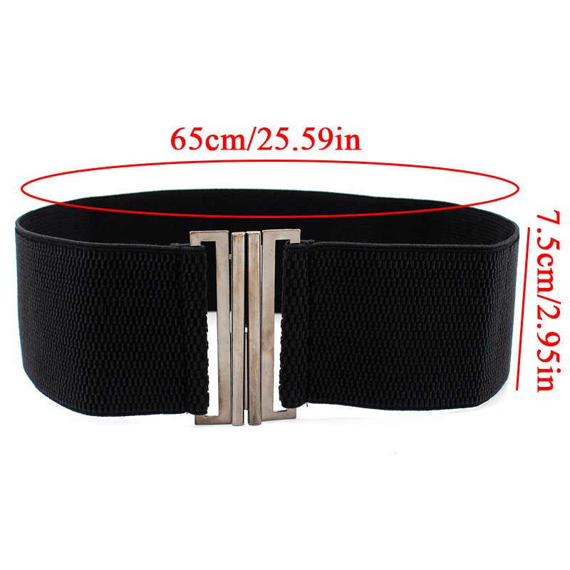 7,5 cm super široki elastični pojasevi za žene korzet s metalnom kopčom rastezljivi cinch pojasevi donji kaput haljina ukrasni pojas oko struka