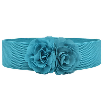 Ühevärviline elastne vöörihm Naiste kleit vöörihmad Vintage korsett lilleline dekoratiivne vöökoha tihend Pehme käsitsi valmistatud laiad vööd naistele