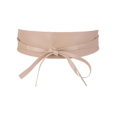 Ženski modni remen za haljinu PU kožna mašna Široki pojasevi Jednostavno omotani pojas Kaput Dizajnerski steznik Pojas luksuzne marke