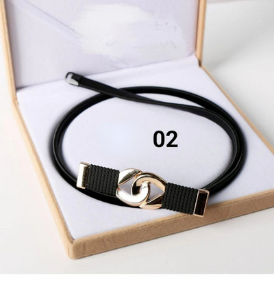 Γυναικείο φόρεμα Cummerbunds Ελαστικό ευέλικτο παλτό Φόρεμα μέσης αλυσίδα Μαύρη μεταλλική λεπτή ζώνη μέσης για αξεσουάρ γυναικείων ενδυμάτων