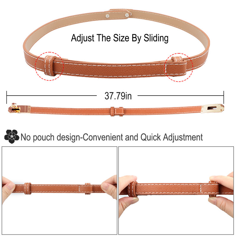 Aettechgd Cureaua de piele pentru femei 2023 Rochie de blocare Blugi Cureaua de pulover Cureaua de lux cu centura de lux Decorare haine de inalta calitate