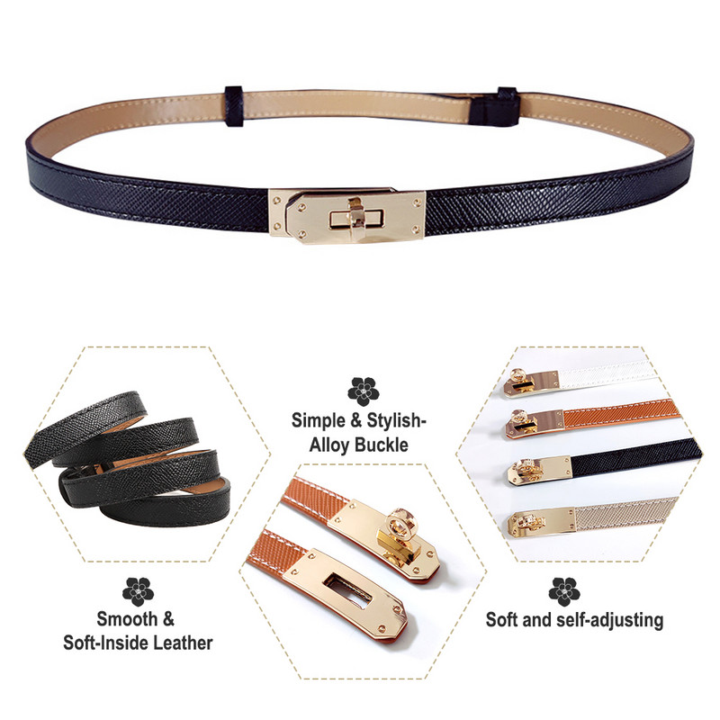 Aettechgd Cureaua de piele pentru femei 2023 Rochie de blocare Blugi Cureaua de pulover Cureaua de lux cu centura de lux Decorare haine de inalta calitate