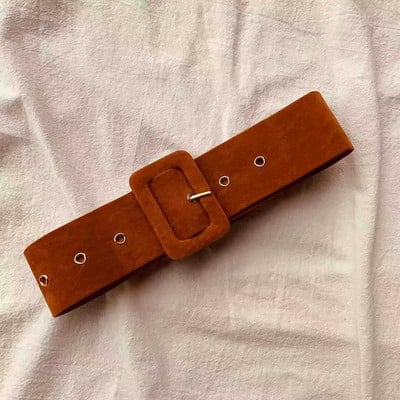 Γυναικεία μόδα Μαύρη σουέτ ζώνη μέσης φαρδιά μέση ελαστική ζώνη για γυναίκες Cinch φόρεμα με ζώνη μέσης Αξεσουάρ ρούχων