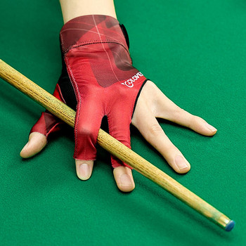1 τμχ Πολυεστερικό σνούκερ Μπιλιάρδο Cue Γάντι Πισίνα Αξεσουάρ με τρία δάχτυλα Αθλητικά είδη μπιλιάρδου