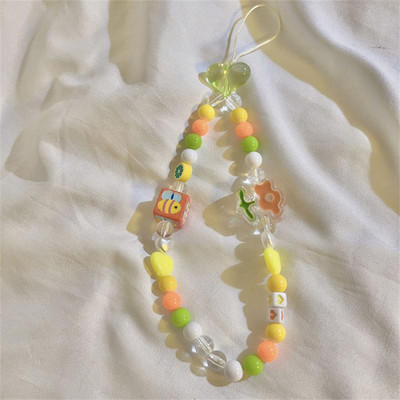 Snur pentru telefon mobil Charm Curele de telefon Lanțuri de telefon mobil Bijuterii Breloc din rășină Snur de agățat pentru Samsung iPhone Huawei Xiaomi