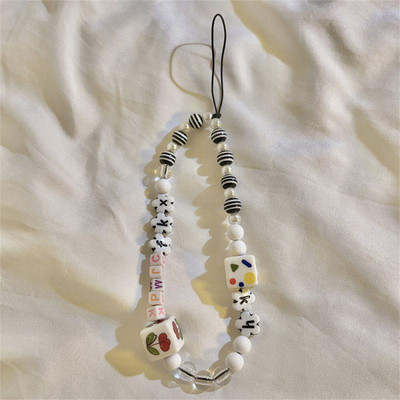 Snur pentru telefon mobil Charm Curele de telefon Lanțuri de telefon mobil Bijuterii Breloc din rășină Snur de agățat pentru Samsung iPhone Huawei Xiaomi