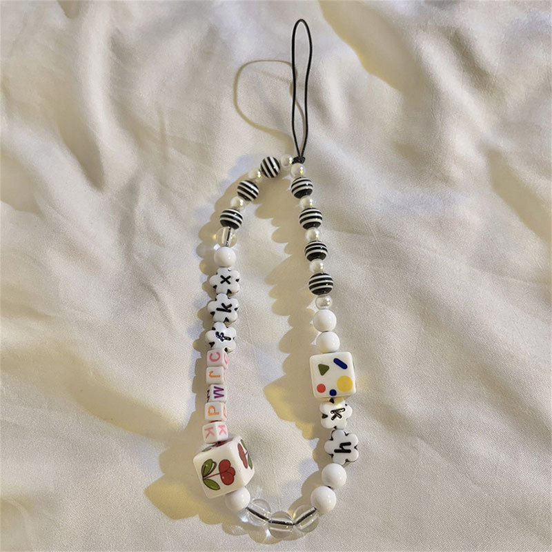 Snur pentru telefon mobil Charm Curele de telefon Lanțuri de telefon mobil Bijuterii Breloc din rășină Snur de agățat pentru Samsung iPhone Huawei Xiaomi