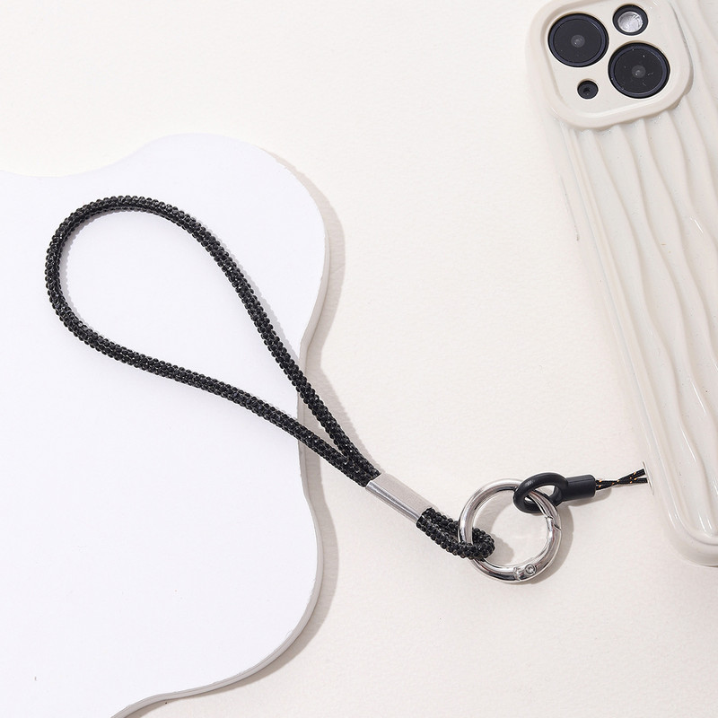 Luksuzna vrpca za mobilni telefon od kamenčića Dijamantna torbica za mobilni telefon Anti-Loss Viseći ukrasi Privjesak za ključeve Svjetlucavi remen za kabel