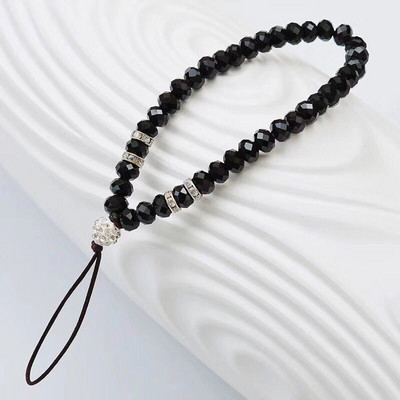 Curele pentru telefon mobil din cristal de lux Curele de șnur Mărgele antiderapante Husă pentru telefon Lanț suspendat Cureaua pentru mână Suport cablu frânghie Chei Bling