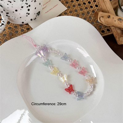 Love Heart Bow Lanac za mobitel s perlama Remen za zapešće Žene Djevojka Privjesak za ključeve Privjesak Torbica za mobilni telefon Dodaci Nakit Ženski