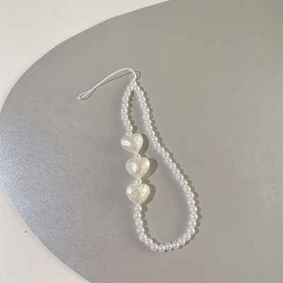 Love Heart Bow Lanac za mobitel s perlama Remen za zapešće Žene Djevojka Privjesak za ključeve Privjesak Torbica za mobilni telefon Dodaci Nakit Ženski