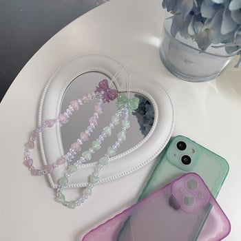 Sweet Phone Charm Lanyard Bow Pearl Αλυσίδα κινητού Y2k Κοσμήματα Λουράκι τηλεφώνου Αντι-απώλειες Αλυσίδα τηλεφώνου Κρεμαστό καλώδιο κινητού τηλεφώνου