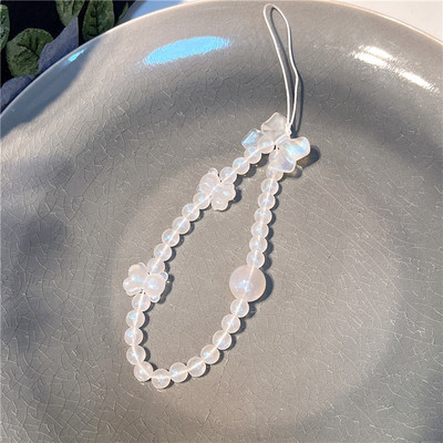 Sweet Phone Charm Lanyard Bow Pearl Αλυσίδα κινητού Y2k Κοσμήματα Λουράκι τηλεφώνου Αντι-απώλειες Αλυσίδα τηλεφώνου Κρεμαστό καλώδιο κινητού τηλεφώνου
