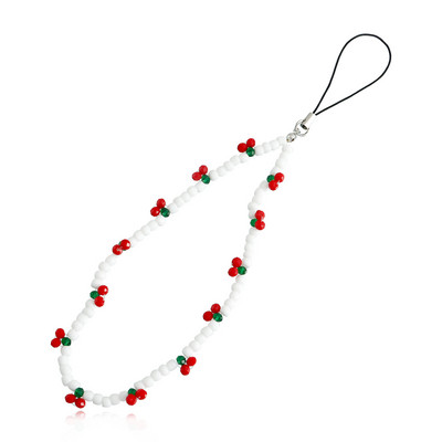 2023 Trendy mobilni remen za telefon šarm trešnja telefonski lanac s perlama Nakit za žene Anti-Lost Lanyard Poklon privjesak za ključeve Veleprodaja