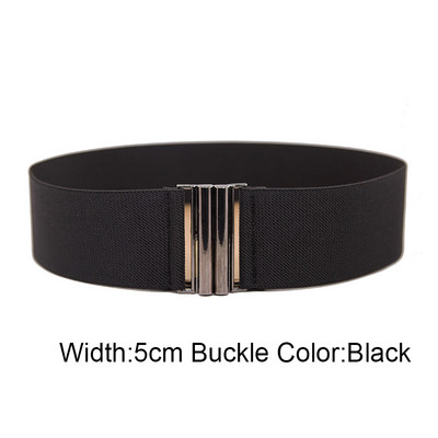 Elastne lai vöö naiste vöörihm kleidi jaoks Moodne veniv seelik Aksessuaarid Lai korsett vöörihm metallist pannal